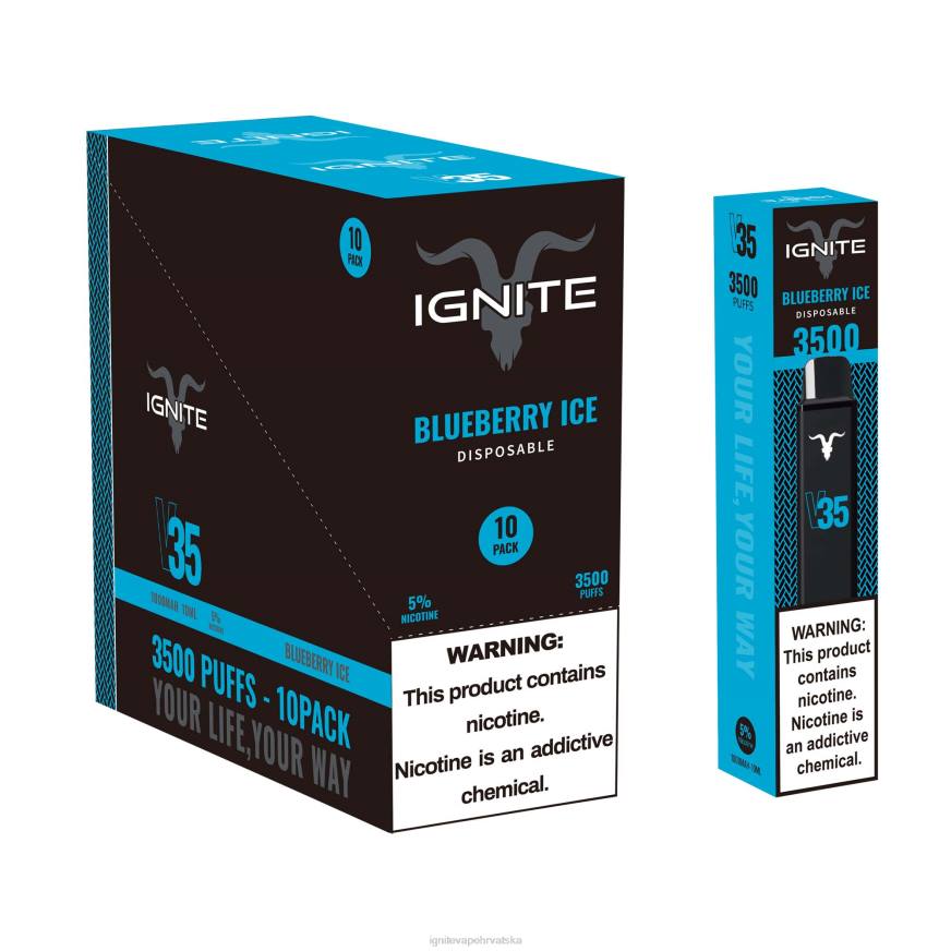 IGNITE V35 vape pen 10-pack - IGNITE Vape Hrvatska DP6F121 led od višanja