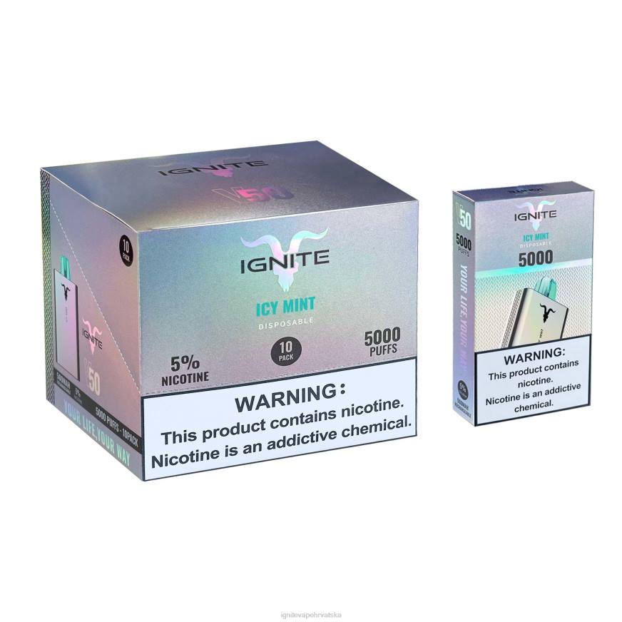 IGNITE V50 vape pen 10-pack - IGNITE Vape Shop DP6F146 ledena metvica