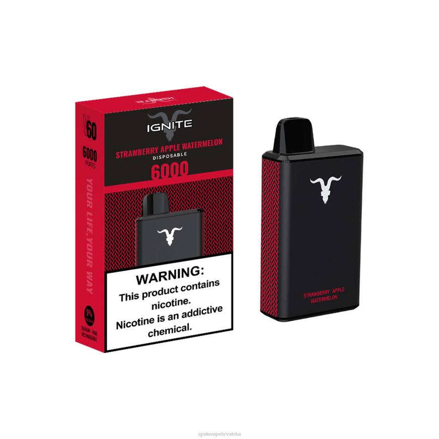IGNITE V60 vape olovka - Best IGNITE Vape Flavor DP6F39 led od lubenice i jabuke