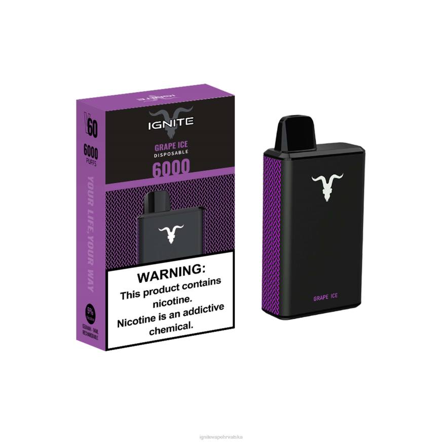 IGNITE V60 vape olovka - Best IGNITE Vape Flavor DP6F39 led od lubenice i jabuke