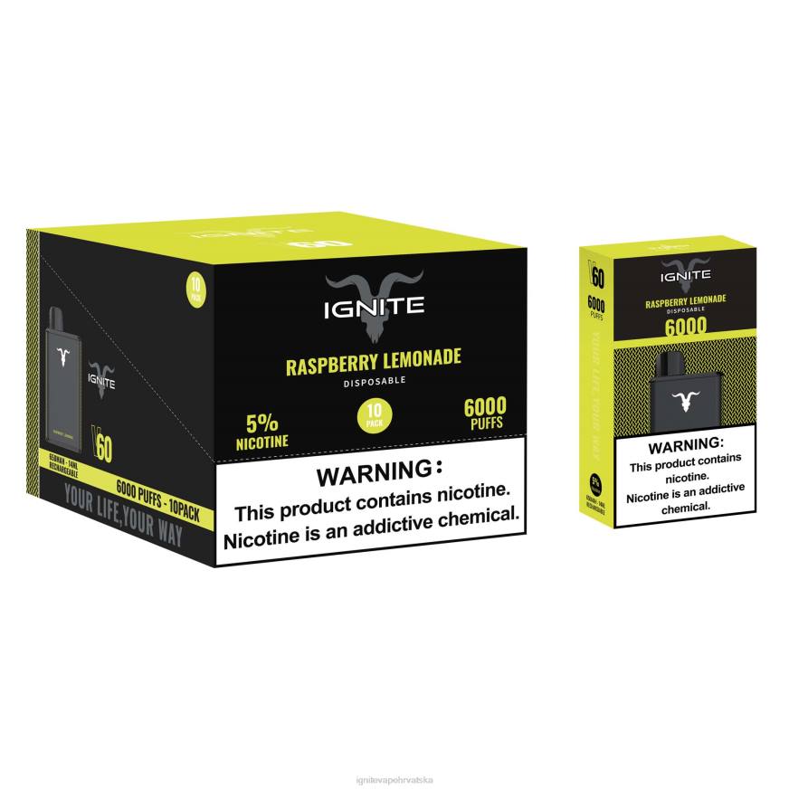 IGNITE V60 vape pen 10-pack - IGNITE Vape Shop DP6F26 jagoda kivi