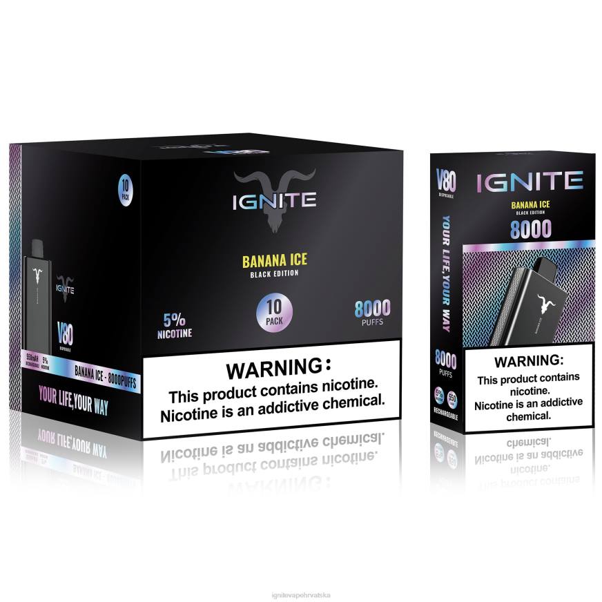 IGNITE V80 vape pen 10-pack - IGNITE Vape Zagreb DP6F62 marakuje kiseli kivi